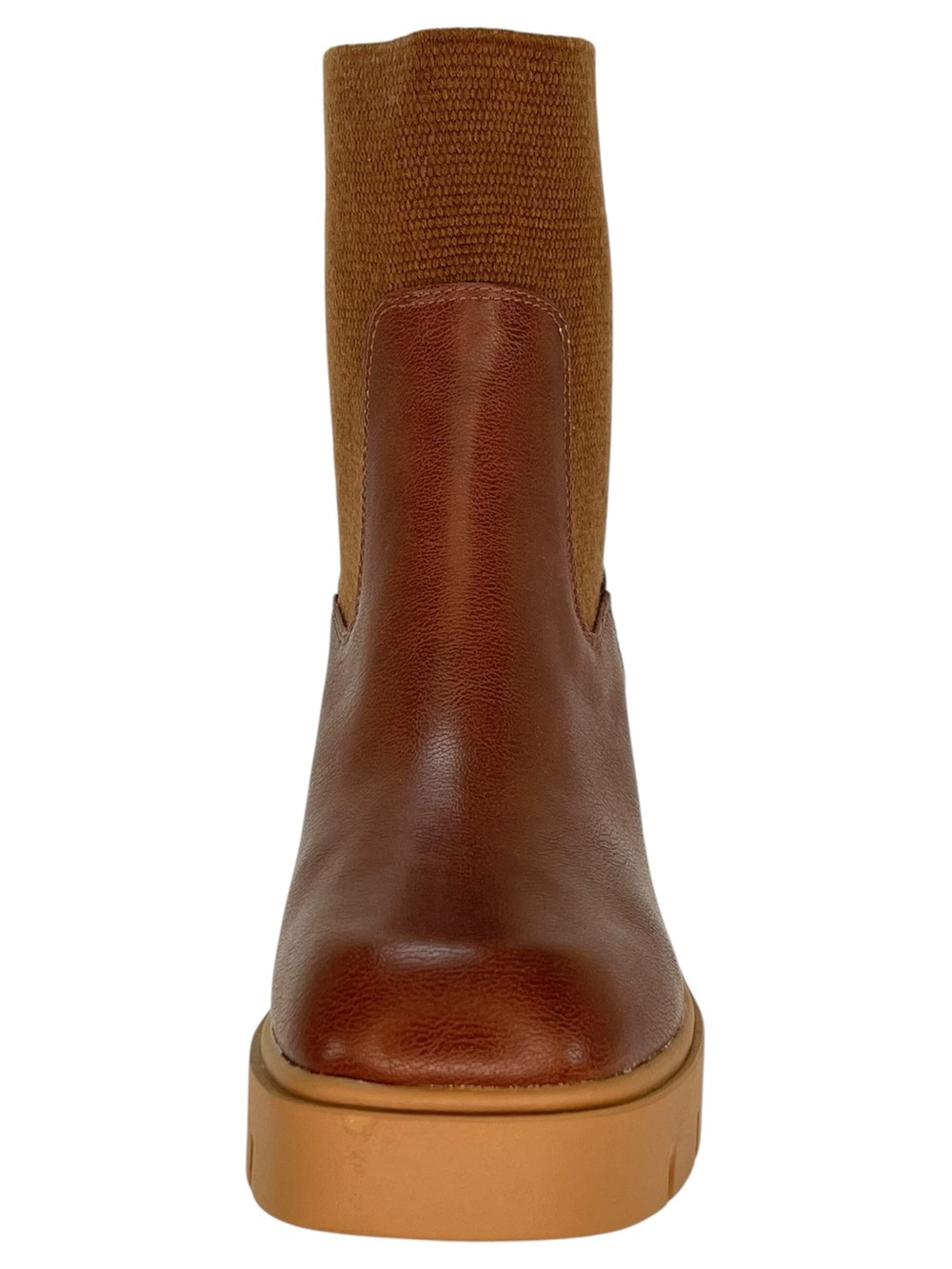 Sun + Stone Verityy Brown Faux Leather Womens Ankle Boots Size 8.5M - Picture 6 of 10